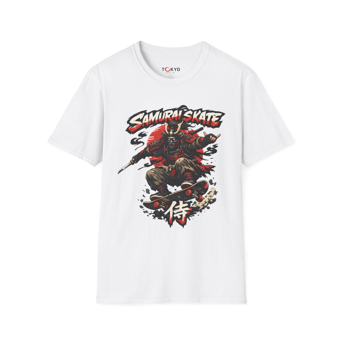 Samurai Skate T-Shirt — Graphic Skateboard Warrior Tee