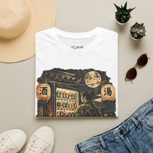 Japanese Night Vending Machine T-Shirt — Retro Moonlit Streetwear