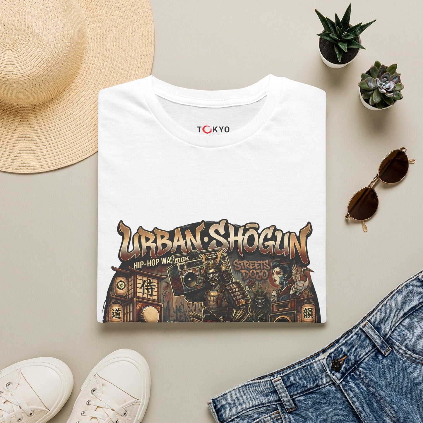 Urban Shogun T‑Shirt — Hip‑Hop Streets Dojo Graphic Tee