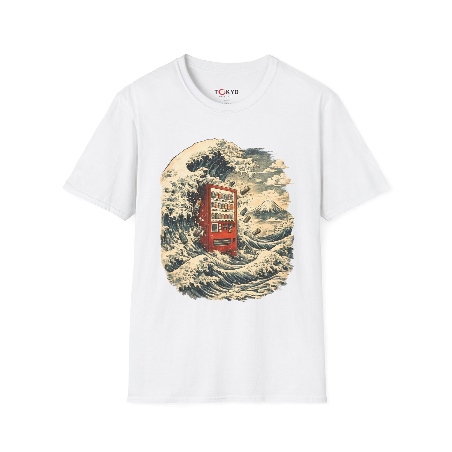 Phone Booth Wave T‑Shirt — Japanese Great Wave Phone Booth Graphic Tee
