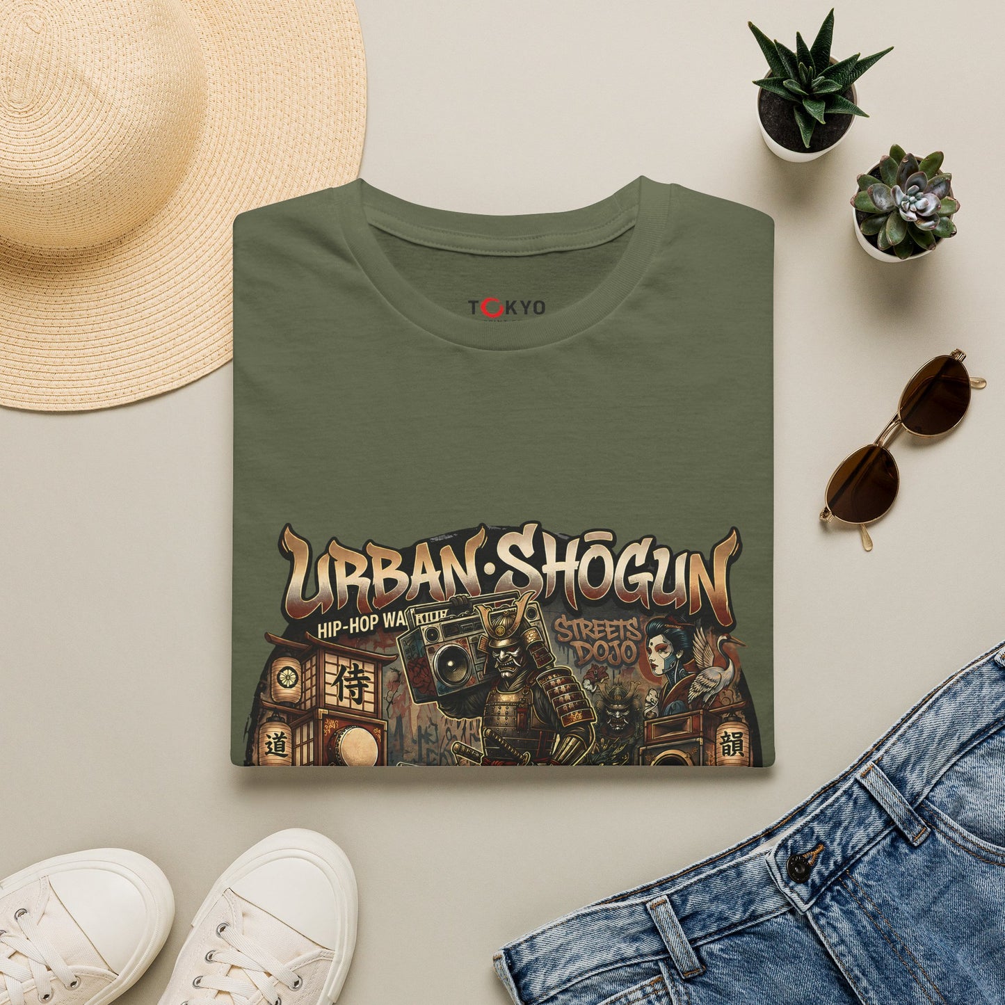 Urban Shogun T‑Shirt — Hip‑Hop Streets Dojo Graphic Tee