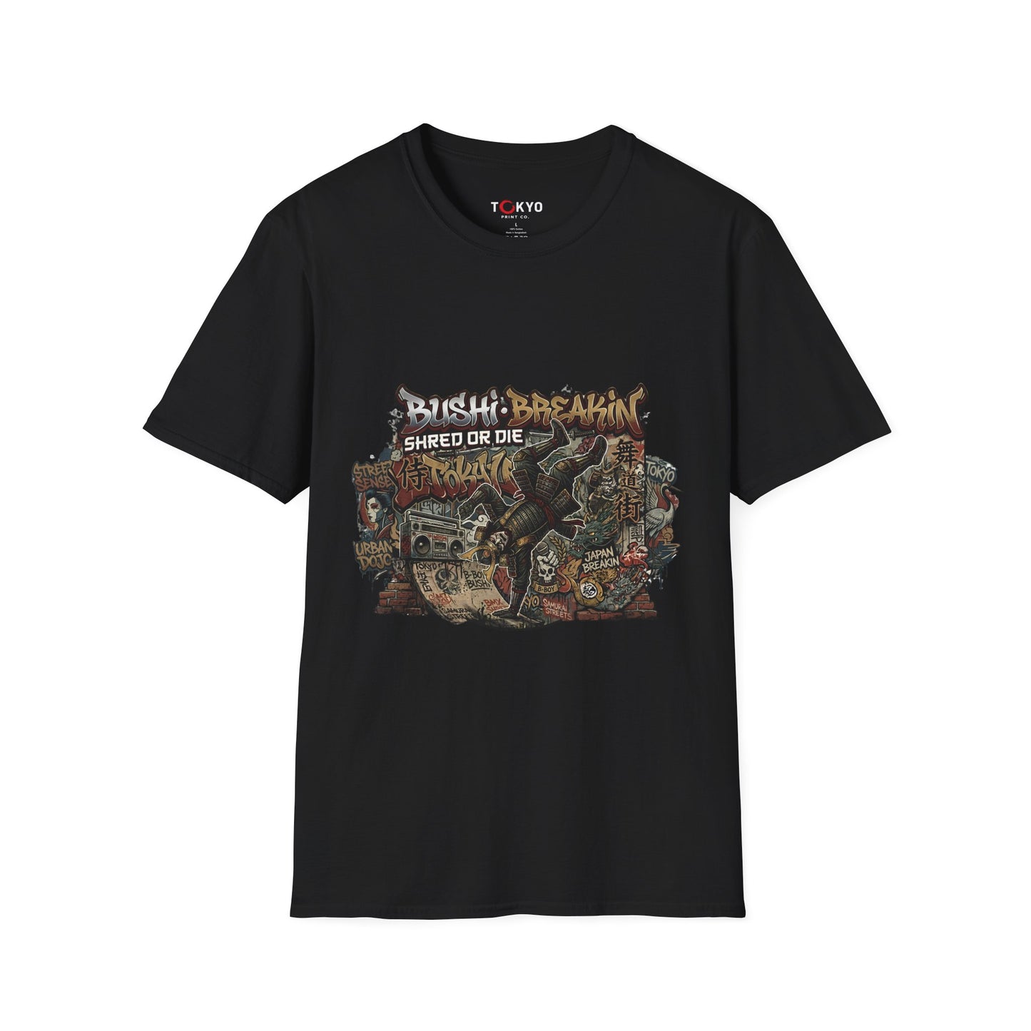 T-Shirt — Bushi Breakin 'Shred or Die' Skate Graphic Tee