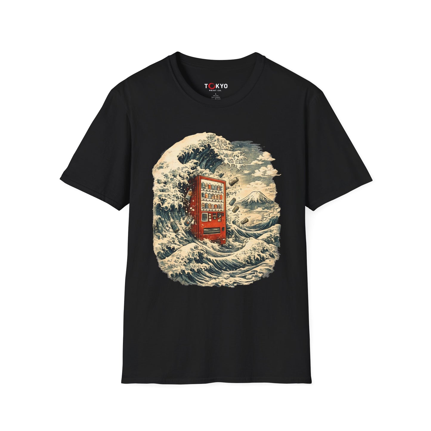 Phone Booth Wave T‑Shirt — Japanese Great Wave Phone Booth Graphic Tee