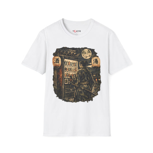 Japanese Night Vending Machine T-Shirt — Retro Moonlit Streetwear