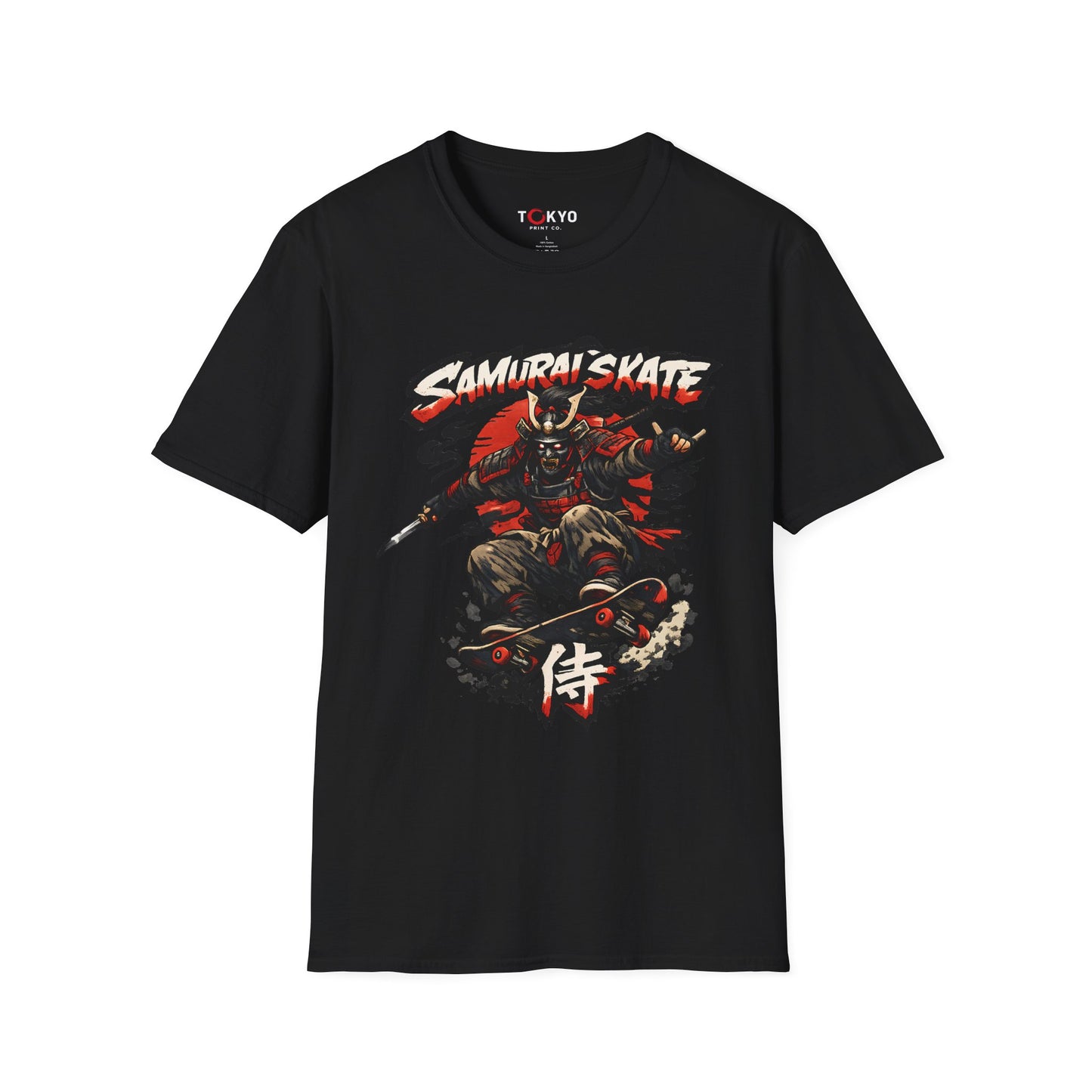 Samurai Skate T-Shirt — Graphic Skateboard Warrior Tee