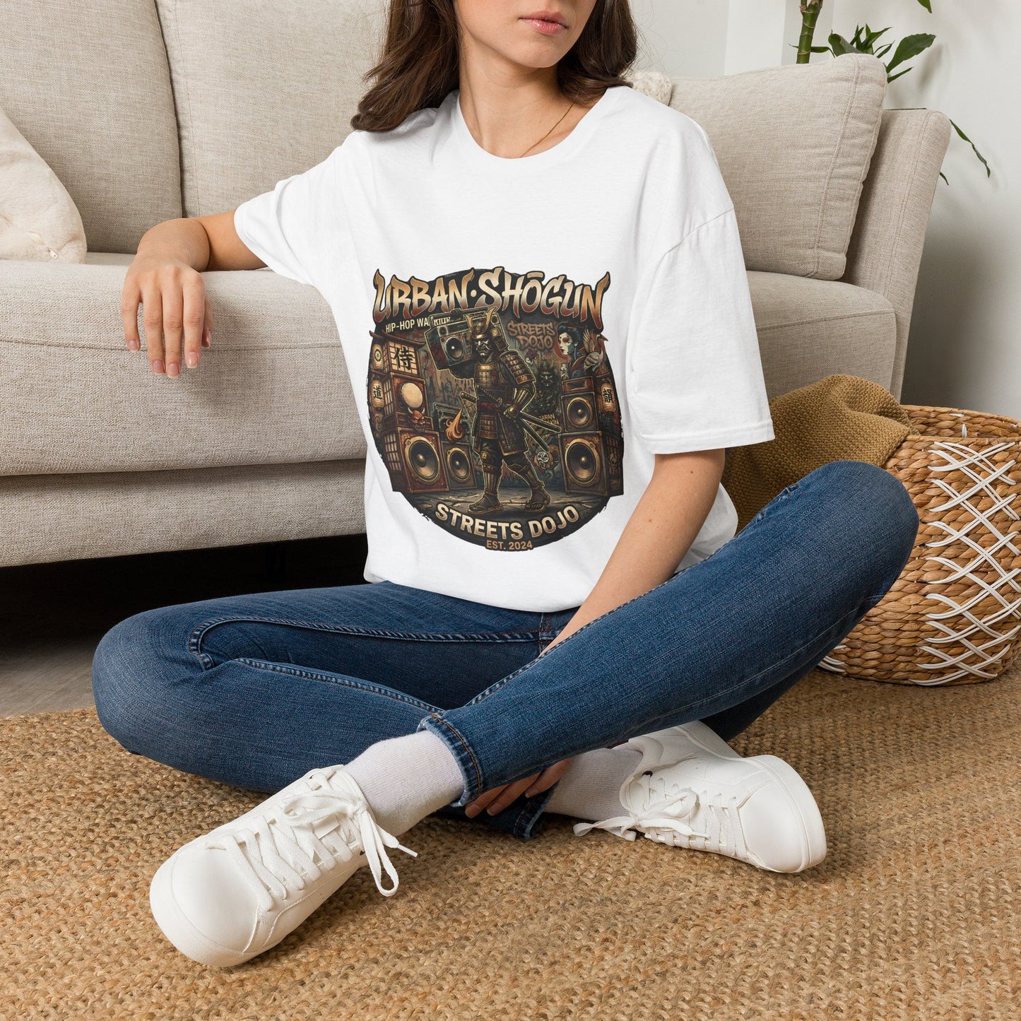 Urban Shogun T‑Shirt — Hip‑Hop Streets Dojo Graphic Tee