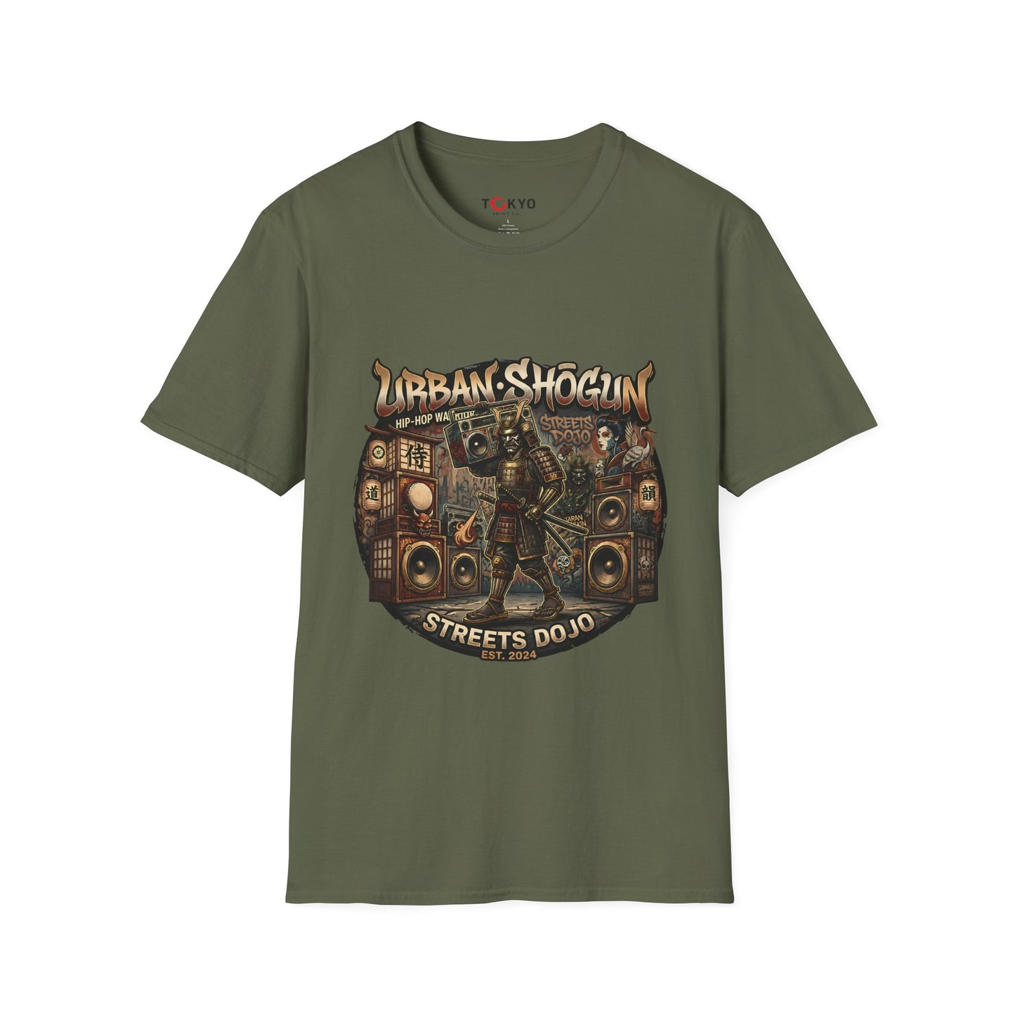 Urban Shogun T‑Shirt — Hip‑Hop Streets Dojo Graphic Tee