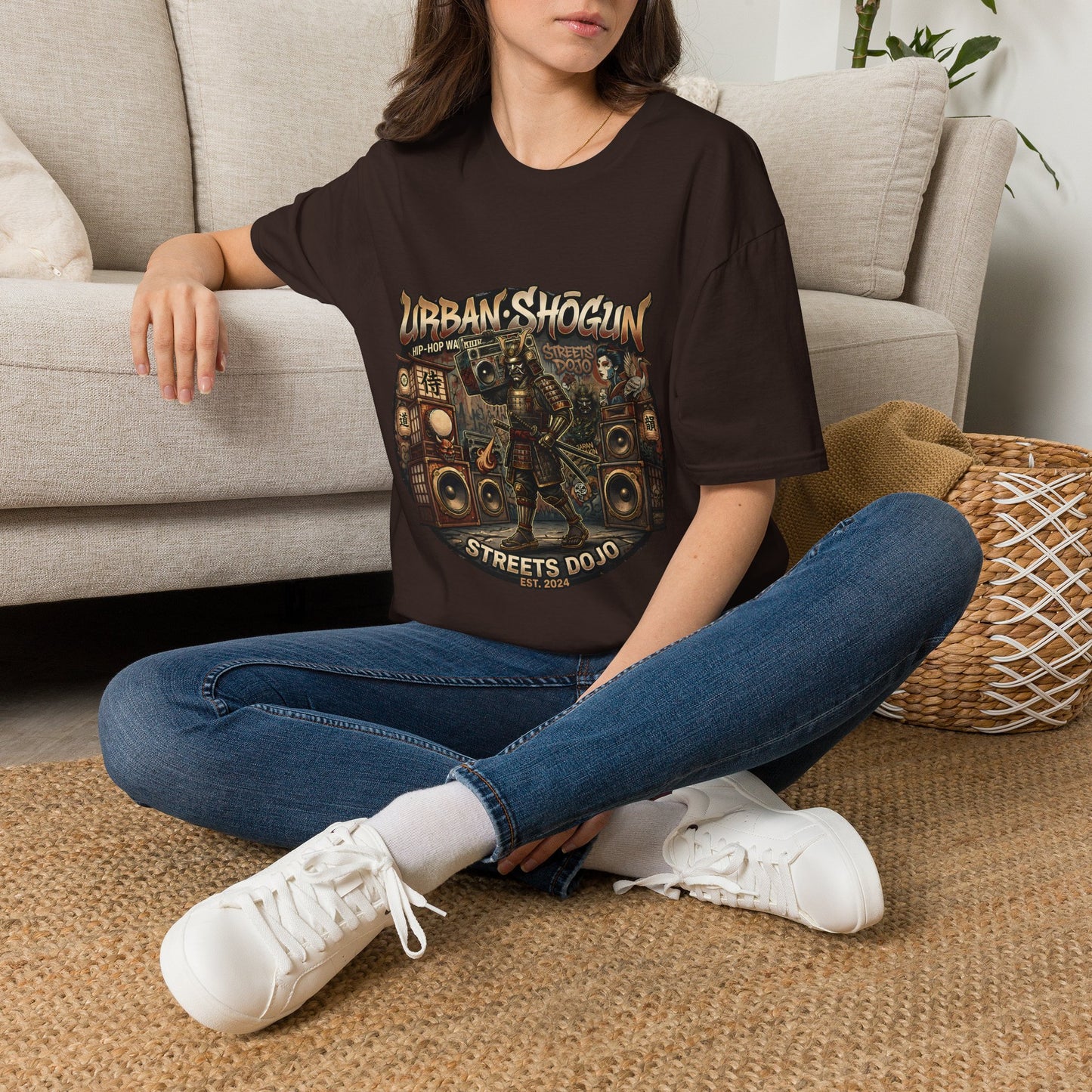 Urban Shogun T‑Shirt — Hip‑Hop Streets Dojo Graphic Tee
